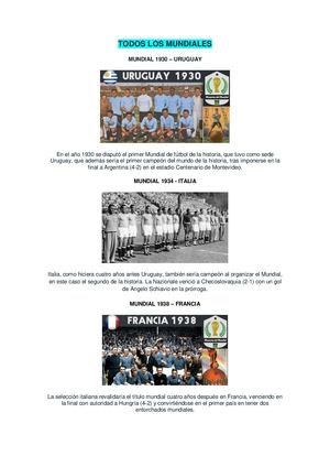 Todos Los Mundiales