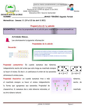 Propiedades De La Adición