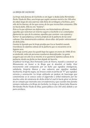 La Bruja De Cachiche