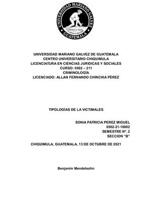 Victimològia De Mendelsohn