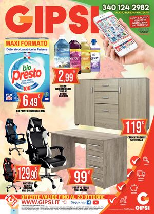 Volantino GIPSI - fino al 23 Ottobre