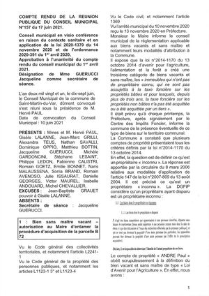 Conseil Municipal N°157 du 17 juin 2021