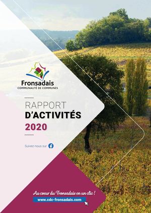 Rapport d'activité 2020 - CDC DU FRONSADAIS