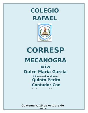 CORRESPONSAL DE MECANOGRAFÍA