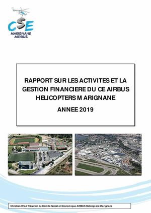 RAPPORT D'ACTIVITE CSE AH Marignane 2019