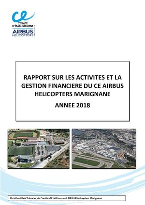 RAPPORT D'ACTIVITE CE AH Marignane 2018