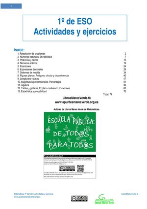 Ejercicios Primero ESO