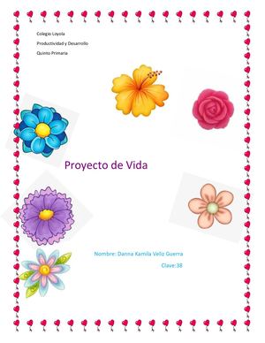 Danna Veliz Productividad Trabajo De Proyecto De Vida 13 De Octubre 2021