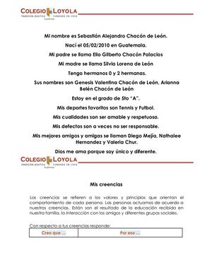 Proyecto De Vida Sebastián Chacón