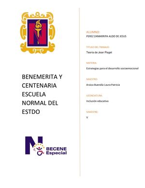 1 Teoría De Jean Piaget