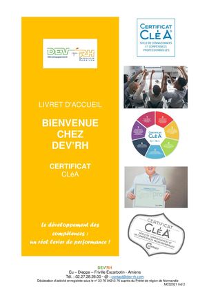 LIVRET D'ACCUEIL - CLEA
