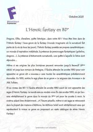 L'Heroic fantasy en BD