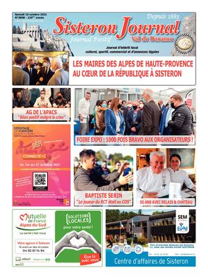3898 Sisteron Journal Du Samedi 16 Octobre 2021