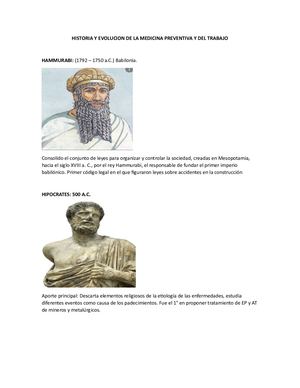 Historia De La Medicina Preventiva