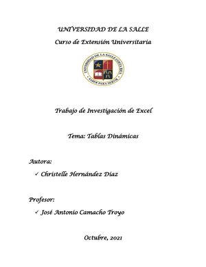 Trabajo Tablas Dinámicas