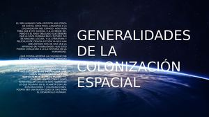 Generalidades De La Colonizacion Espacial (1)