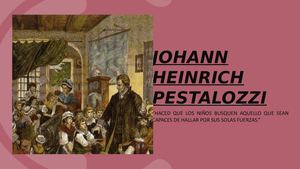 Diapositivas Johann Heinrich Pestalozzi