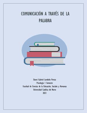 COMUNICACIÓN A TRAVÉS DE LA PALABRA