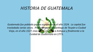 Historia De Guatemala