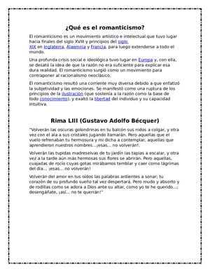 Qué Es El Romanticismo