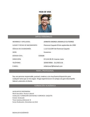 X5 Formato Hoja De Vida Basica Y Formal 97 2003