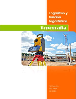 Función Logarítmica- Topografía