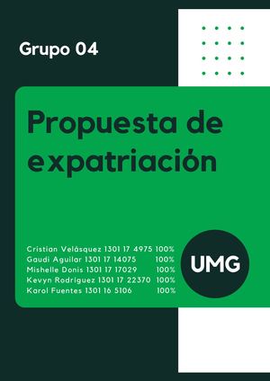 Propuesta De Expatriación