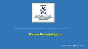 Marco Metodológico