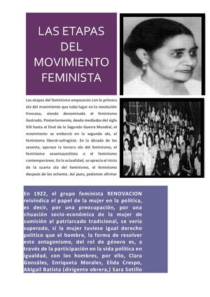 Etapas Del Movimiento Feminista