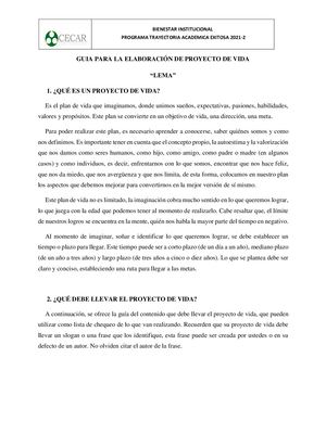 Proyecto De Vida Guía Y Rúbrica (2)