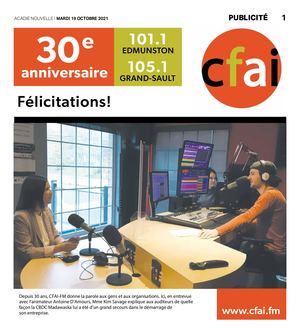 CFAI 30e anniversaire octobre 2021