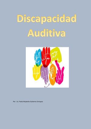 DISCAPACIDAD AUDITIVA
