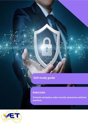 Self- Study Guide -BSBXCS402