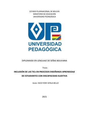 TICs educativos para Personas Sordas