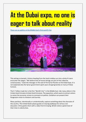 Dubai Expo 2020 Cancelled: An attempt to shield rights abuses