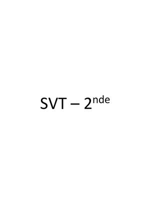 Svt 2nde 2021-2022