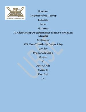 Glosario Del Tercer Parcial