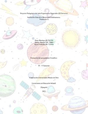 Proyecto Pedagógico De Aula