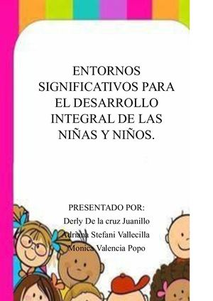 Cartilla Entornos En La Primera Infancia