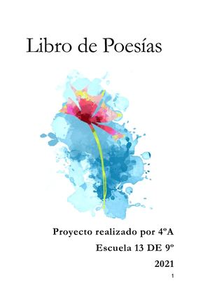 Libro De Poesìas 4ºA