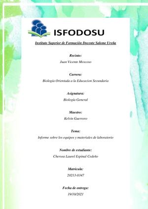 Equipos Y Materiales De Laboratorio