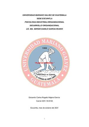 Plan De Carrera 14 Desarrollo