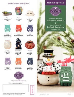 November 2021 Warmer & Scent of the Month Brochure