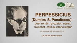 Perpessicius (Dumitru S. Panaitescu) – poet român, prozator, eseist, folclorist, critic şi istoric literar (22 octombrie 1891 - 29 martie 1971) (130 ani de la naştere) [Resursă electronică] : Expoziţie / Bibl. Şt. a Univ. de Stat „Alecu Russo” din Bălţi ;