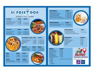 CARTA "CEVICHERÍA - EL POSEIDÓN"