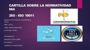 Segunda Parte 2 Cartilla Iso 19011 Y Nia 265 Teleperformance