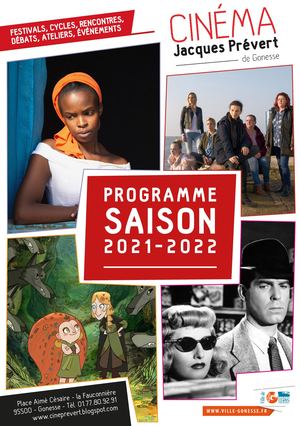 Plaquette de la saison 2021-2022 du cinéma Jacques Prévert