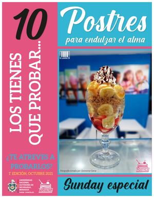 Revista 10 postres para endulzar tu alma