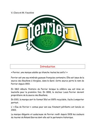 Faustine Clara Analyse Perrier