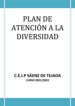 4. Plan De Atención A La Diversidad